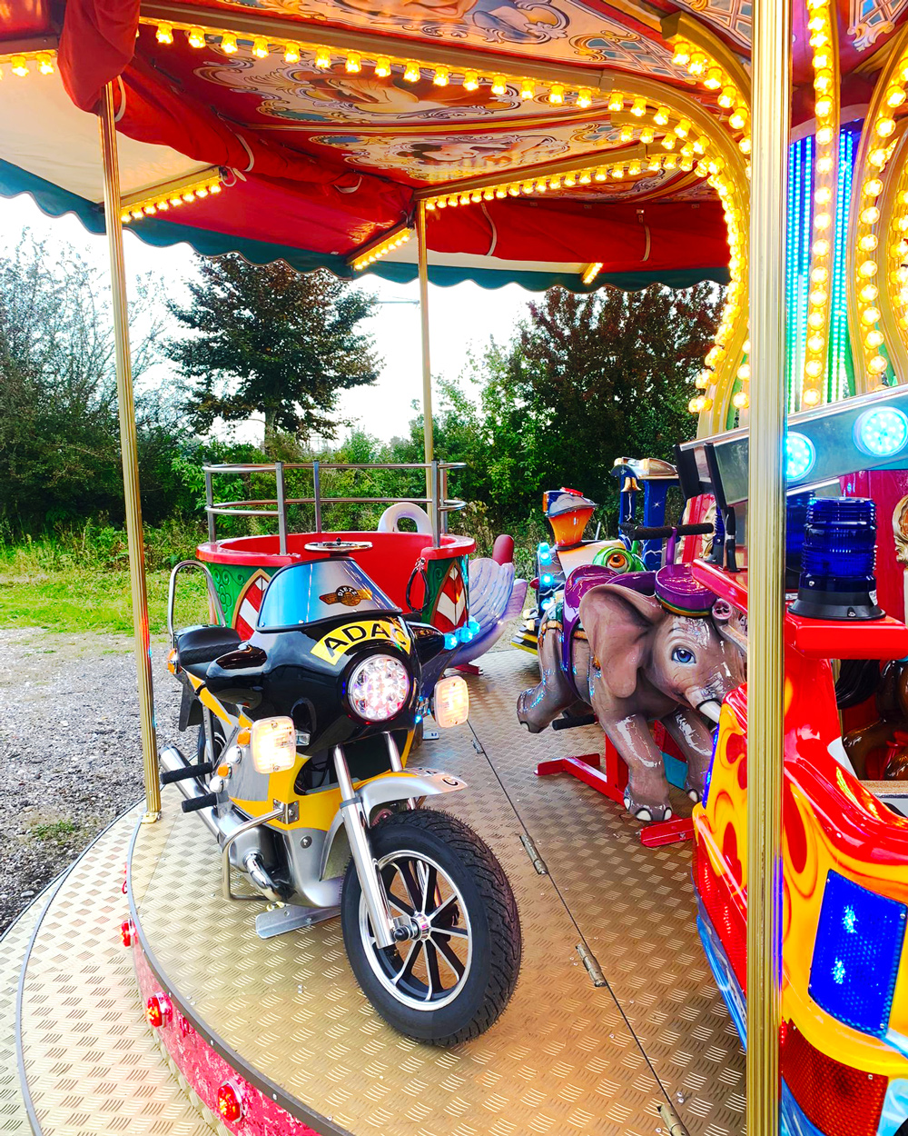 Detailausschnitt Kinder-Bodenkarussell